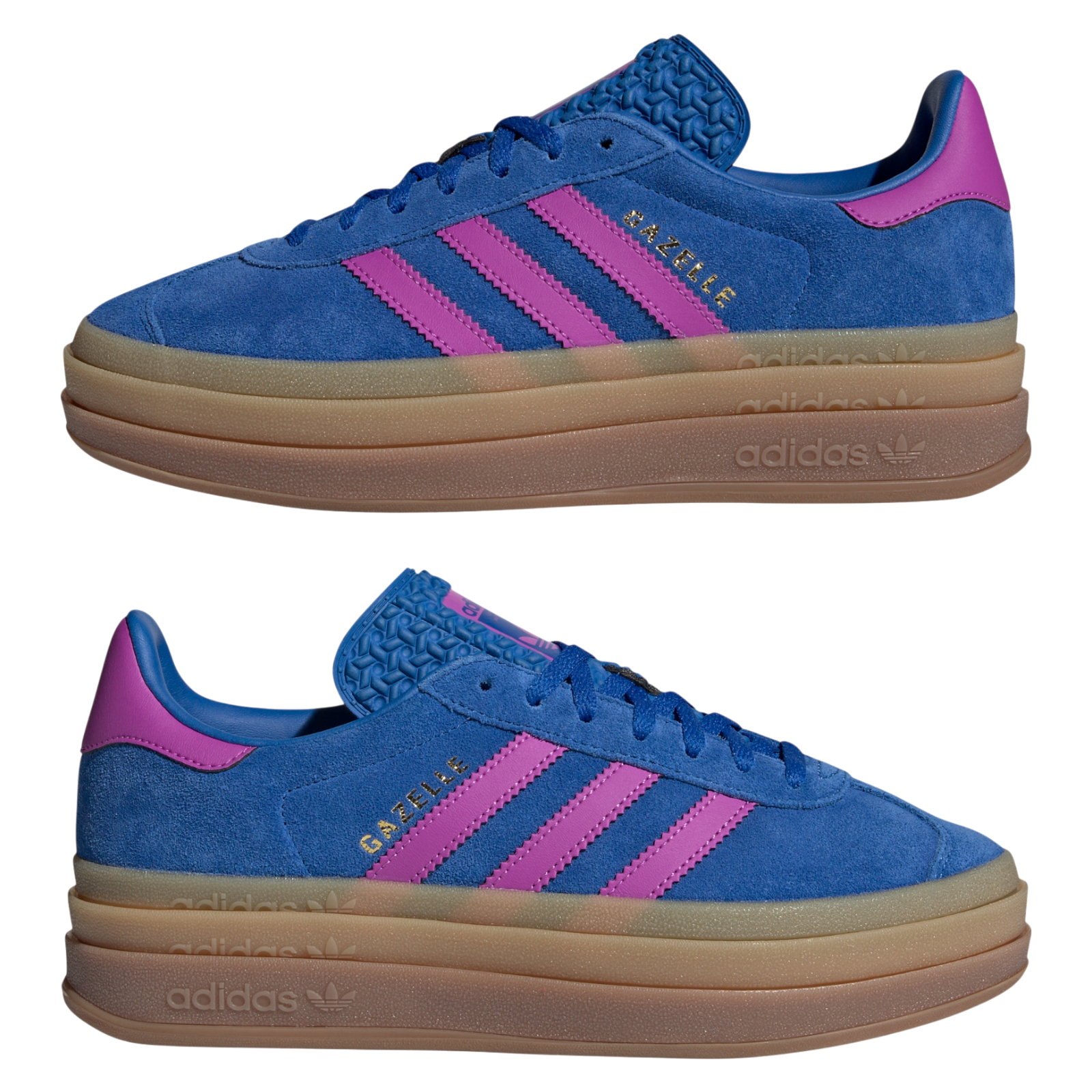 adidas Women's Gazelle Bold Shoes - Blue / Lucid Pink