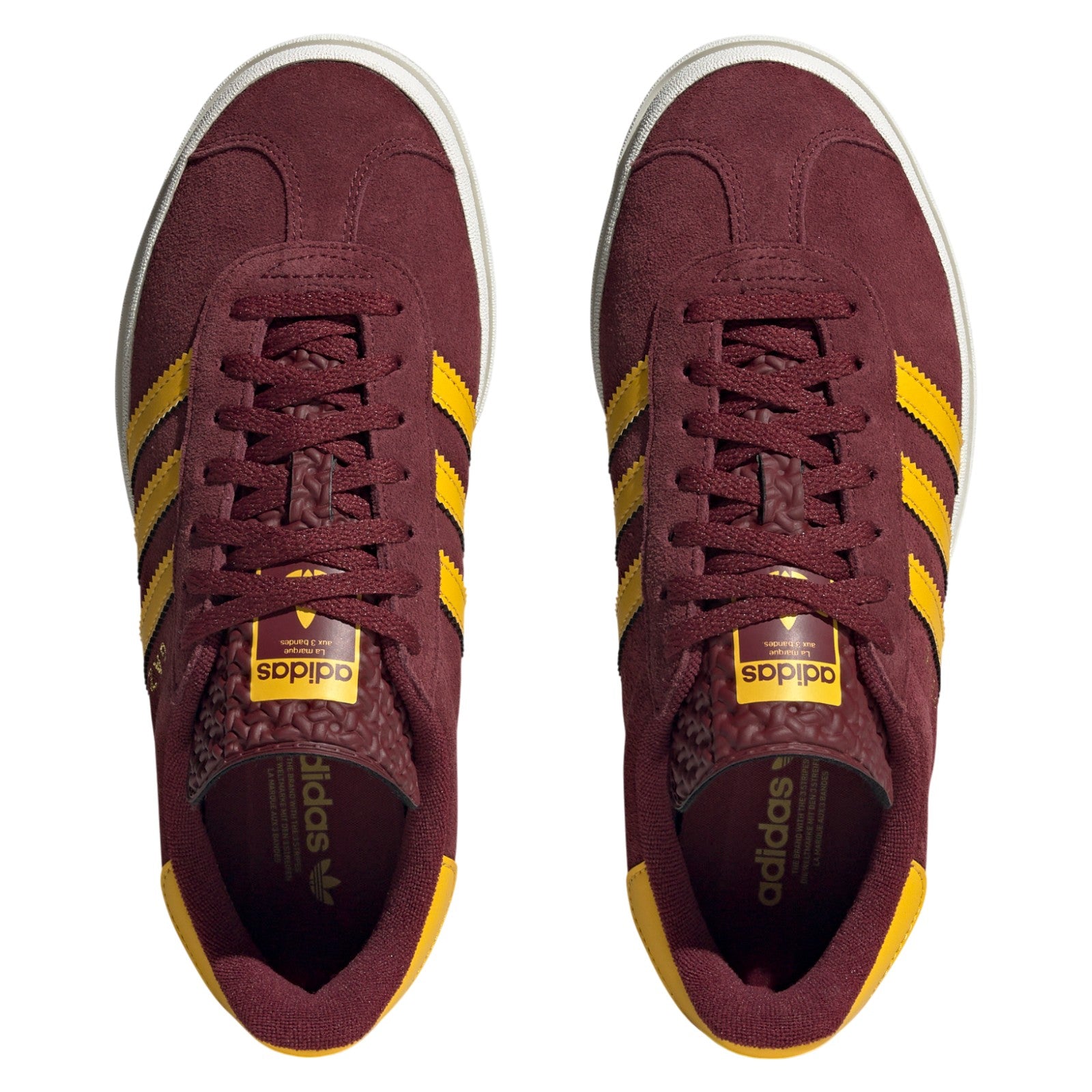 adidas Originals Womens Gazelle Bold Shoes - Shadow Red / Bold Gold