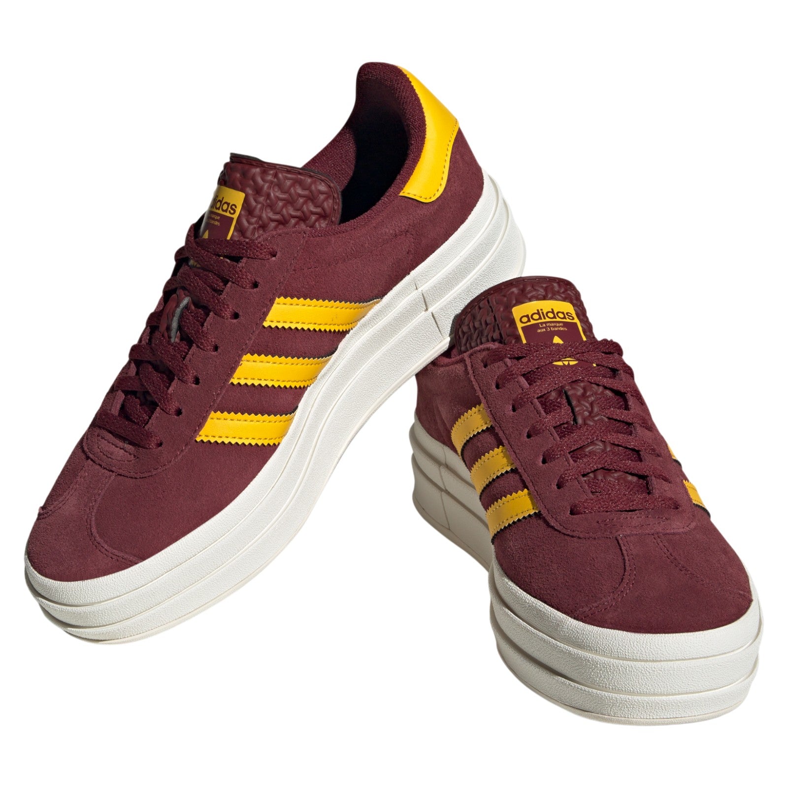 adidas Originals Womens Gazelle Bold Shoes - Shadow Red / Bold Gold