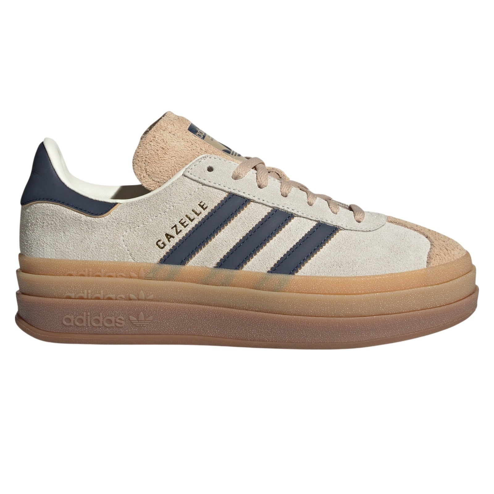 adidas Originals Women's Gazelle Bold Shoes - Cream Night Indigo