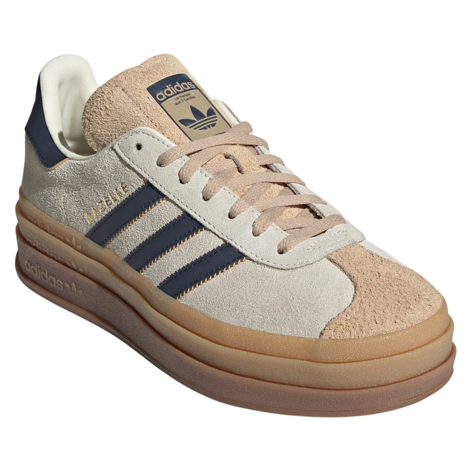adidas Originals Women's Gazelle Bold Shoes - Cream Night Indigo