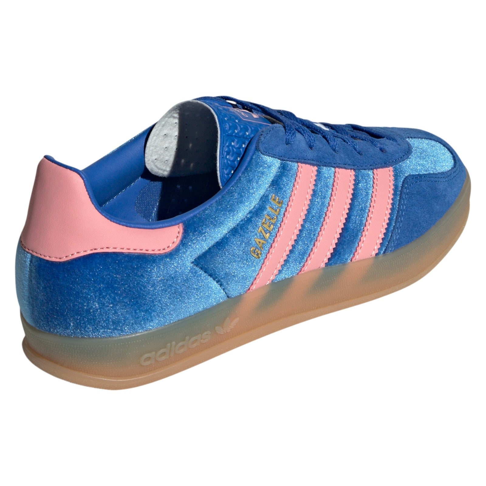 adidas Womens Gazelle Indoor Shoes - Blue / Semi Pink Spark / Gum