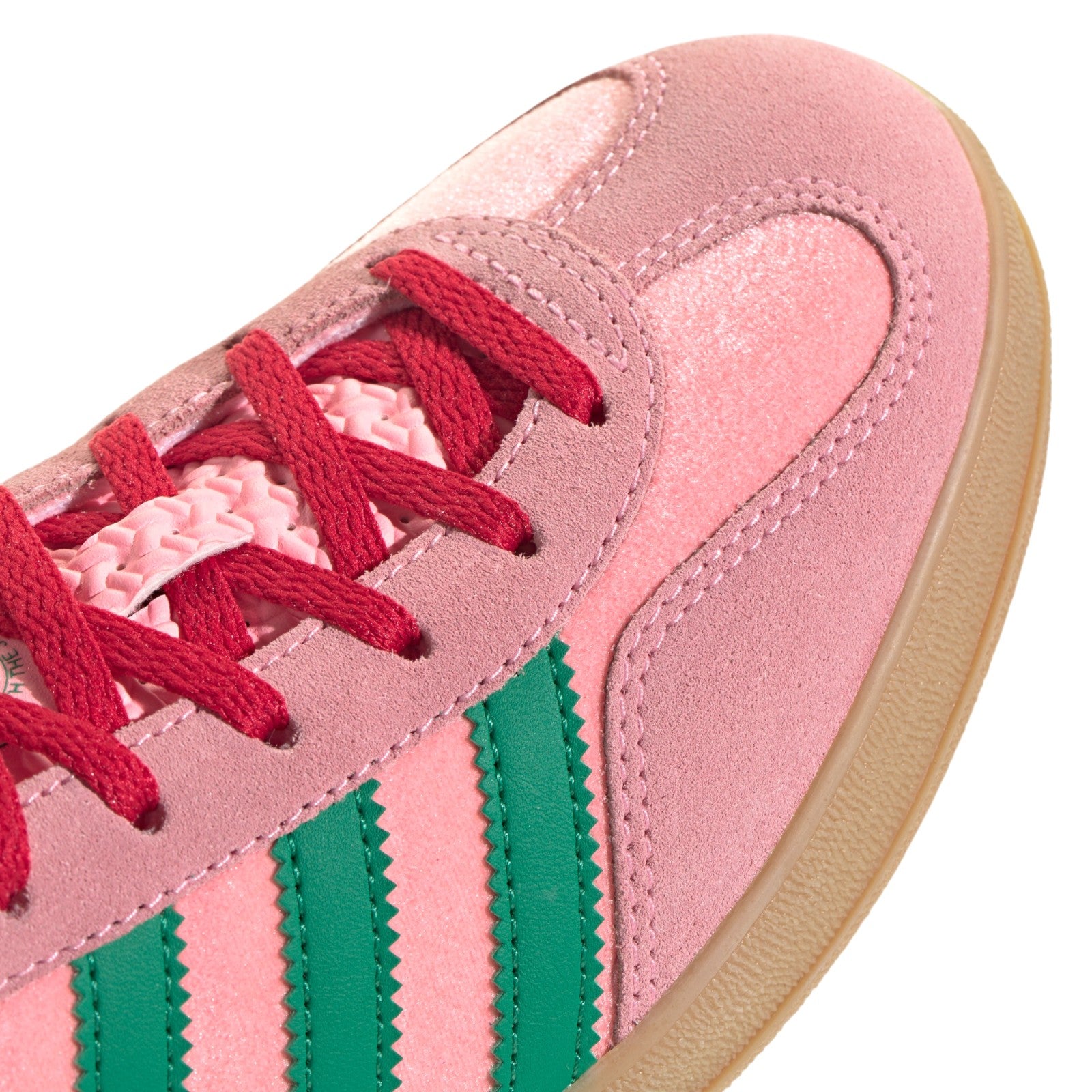 adidas Originals Womens Gazelle Indoor Shoes - Glow Pink / Court Green