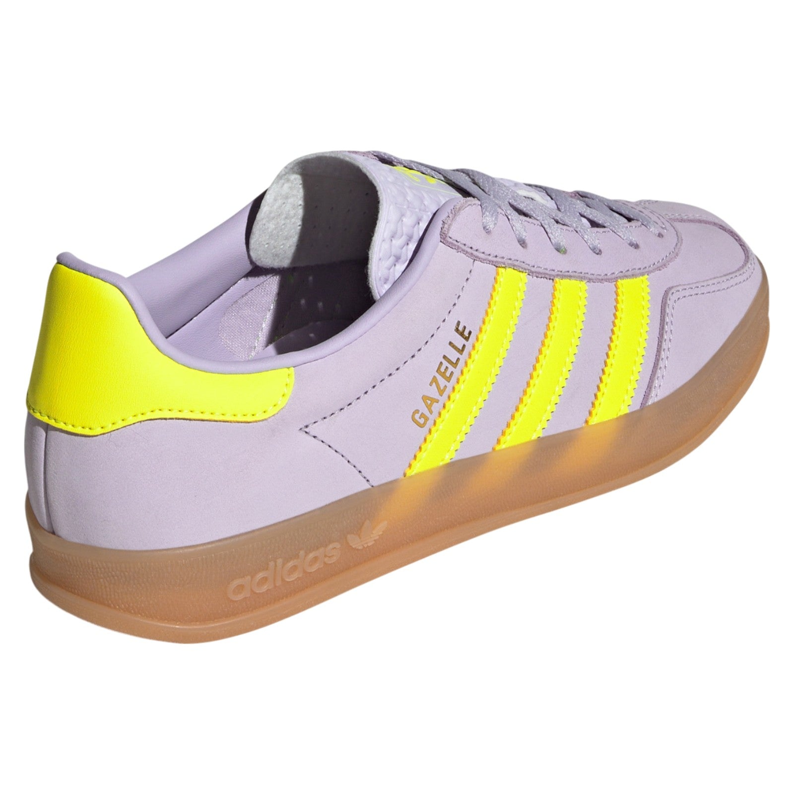 adidas Originals Womens Gazelle Indoor Shoes - Purple / Solar Yellow