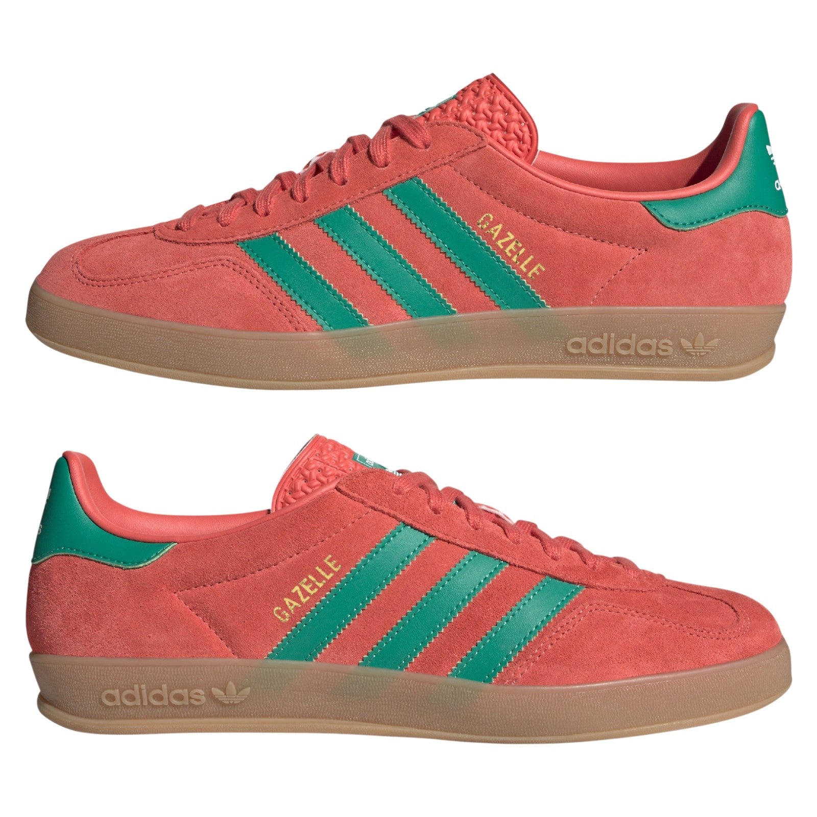 adidas Originals Gazelle Indoor Shoes - Preloved Scarlet / Court Green