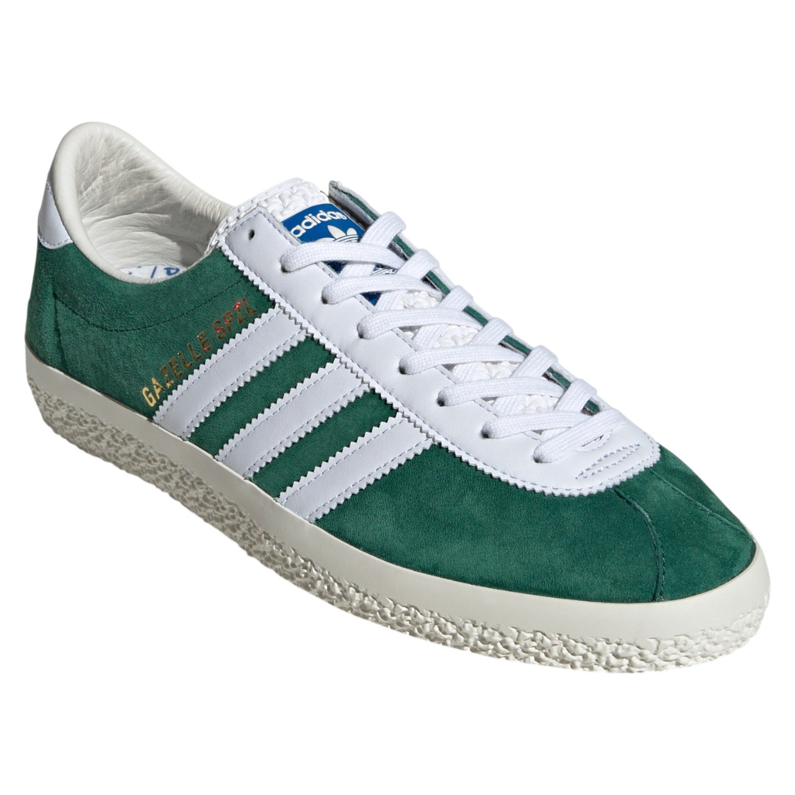 adidas Originals Gazelle SPZL Shoes - Dark Green / Cloud White