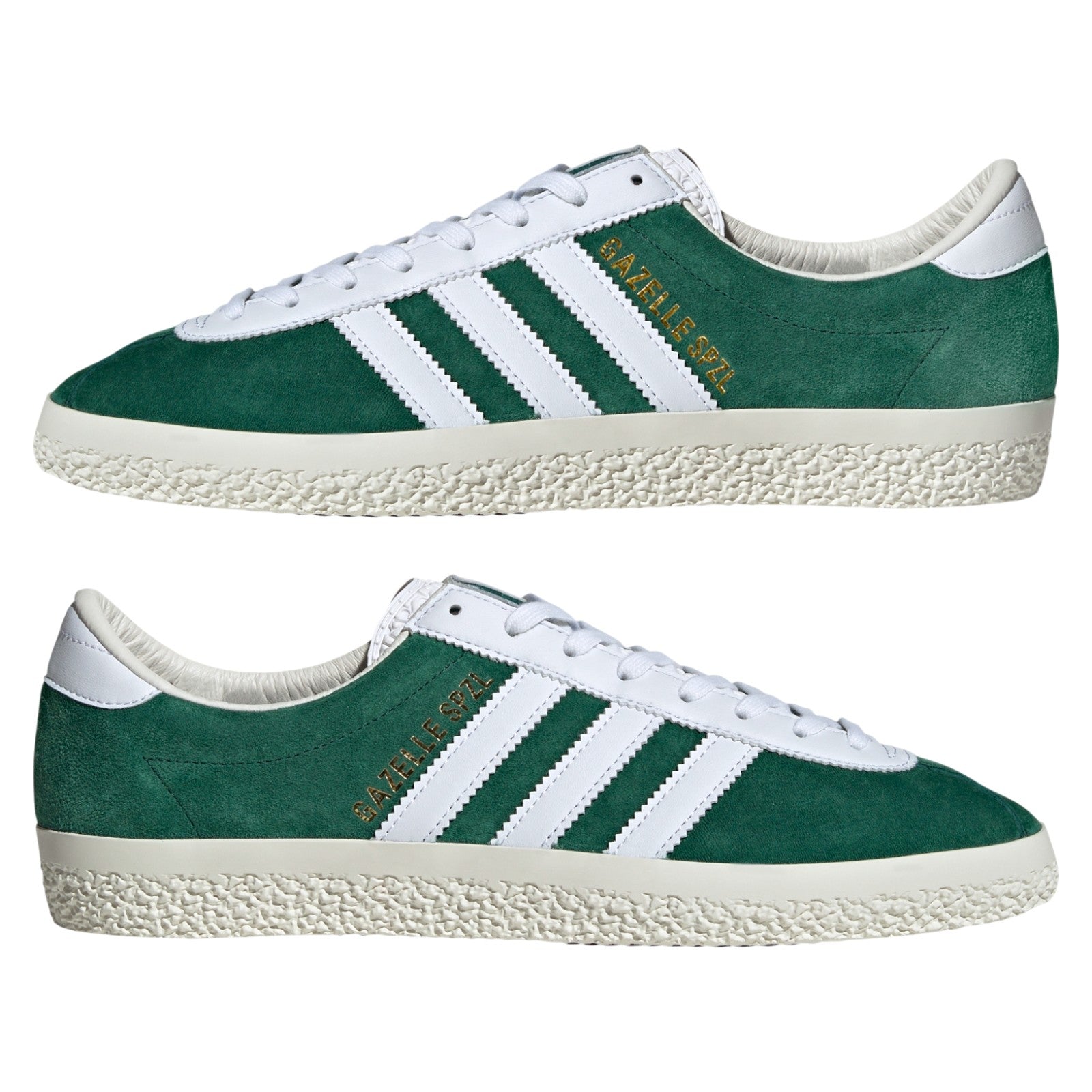 adidas Originals Gazelle SPZL Shoes - Dark Green / Cloud White