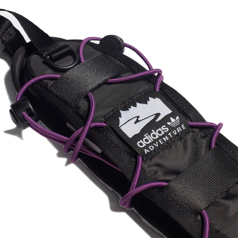 adidas Originals Adventure Bottle Holder - Black / Glory Purple - ViaductClothing -  -  