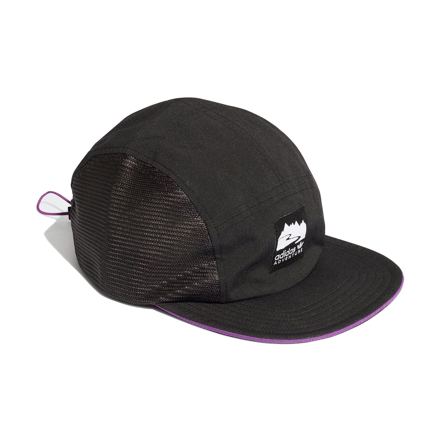 adidas Originals Adventure Runner's Cap - Black / Glory Purple - ViaductClothing -  -  