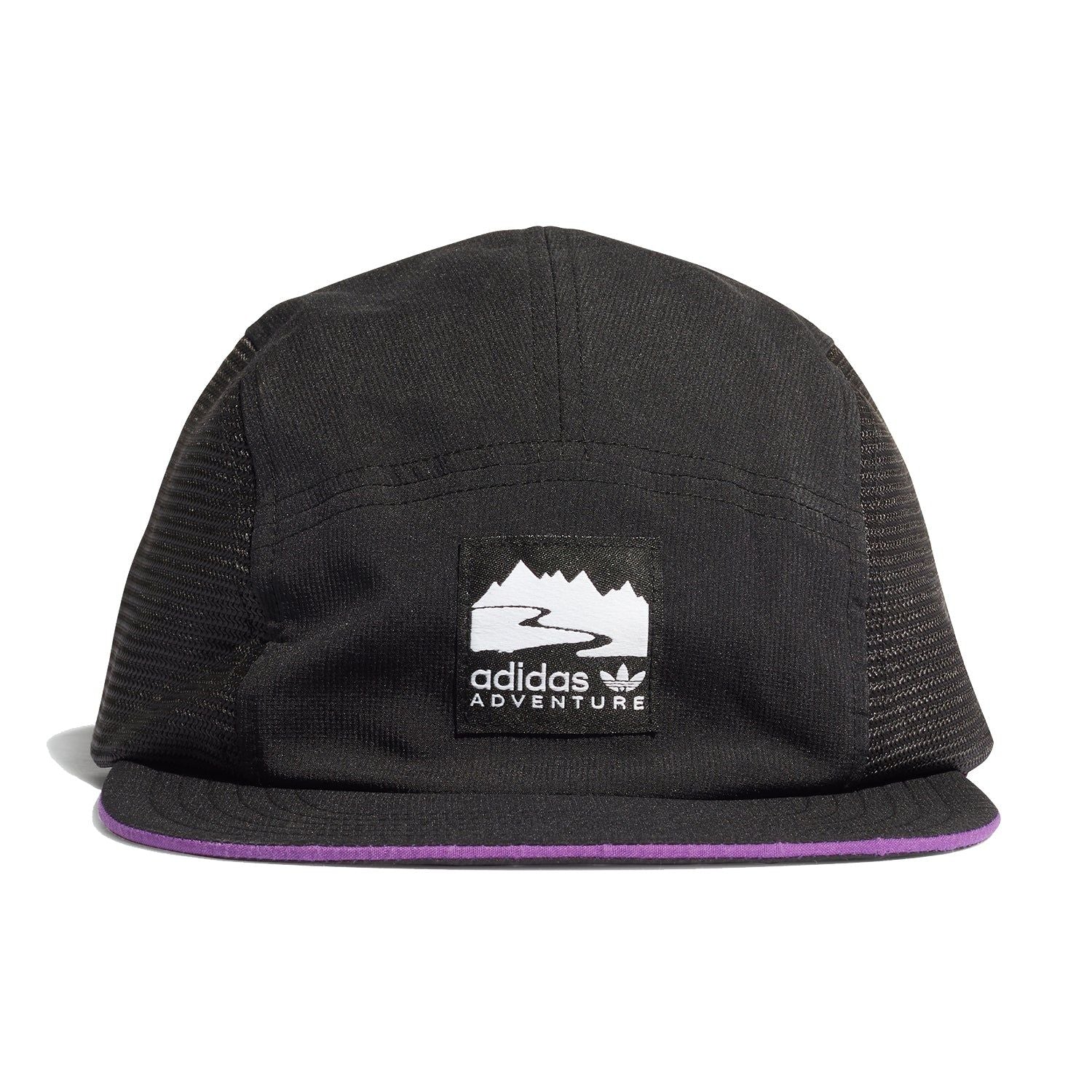 adidas Originals Adventure Runner's Cap - Black / Glory Purple - ViaductClothing -  -  