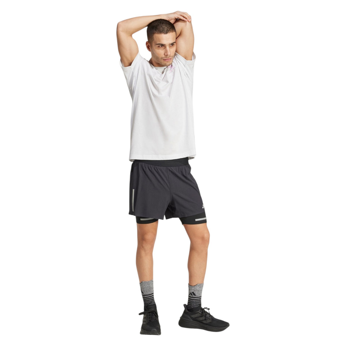 adidas Men's Gradual Runner Graphic T-Shirt - White
