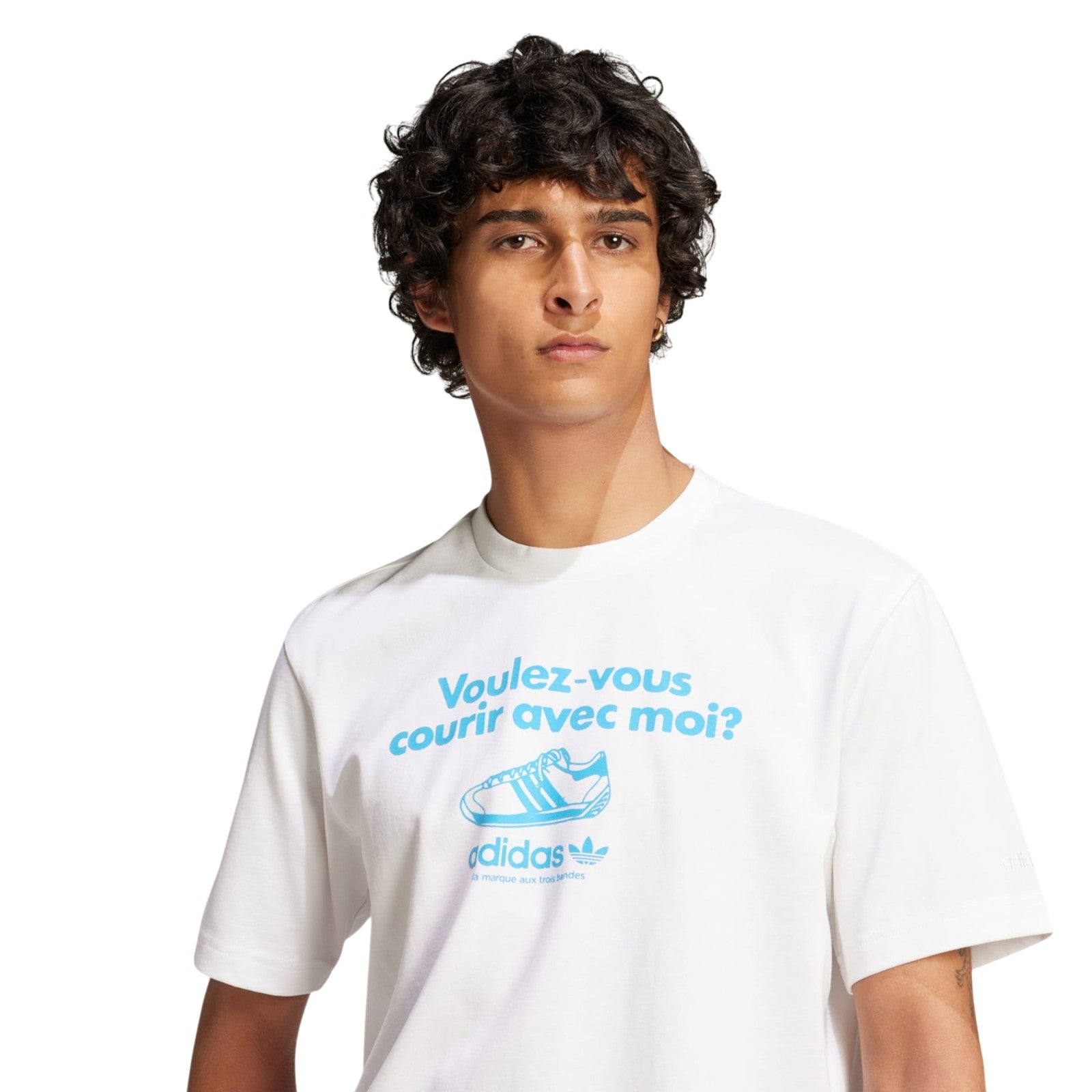 adidas Originals Men's Voulez-Vous Graphic T-Shirt - White
