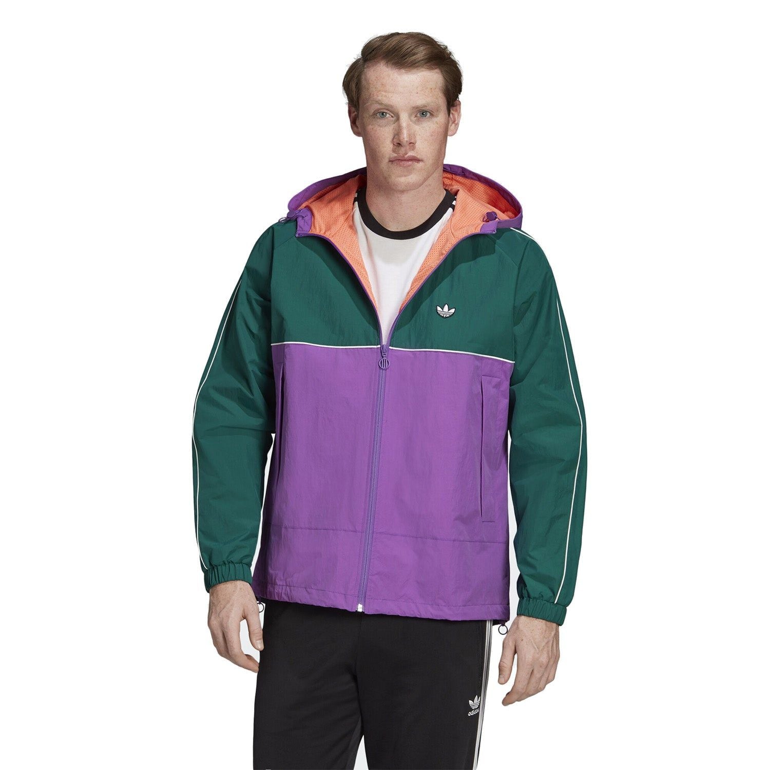 adidas Originals Samstag Shell Jacket - Active Purple/Green - ViaductClothing -  -  