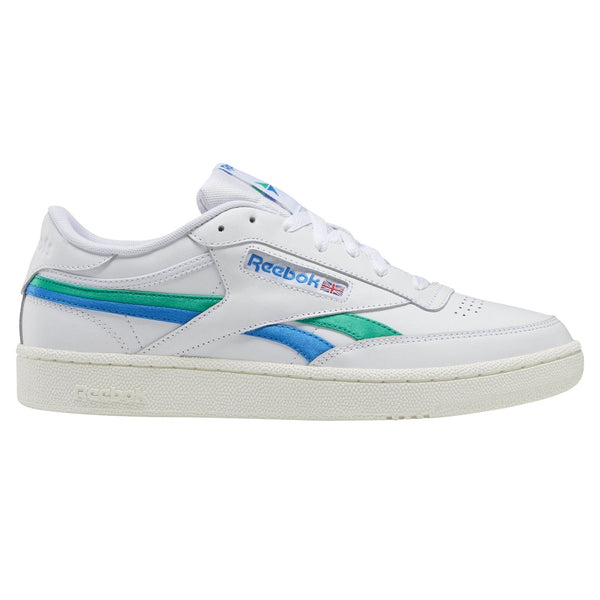 Reebok Classics Club C Revenge Shoes - White / Blue / Green - ViaductClothing -  -  