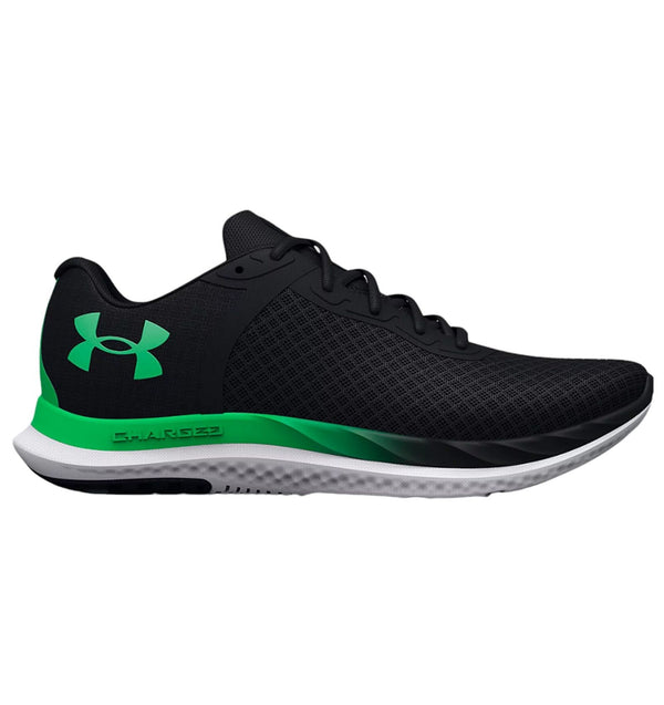 Under Armour UA Charged Breeze Running Shoes - Black / Green - ViaductClothing -  -  