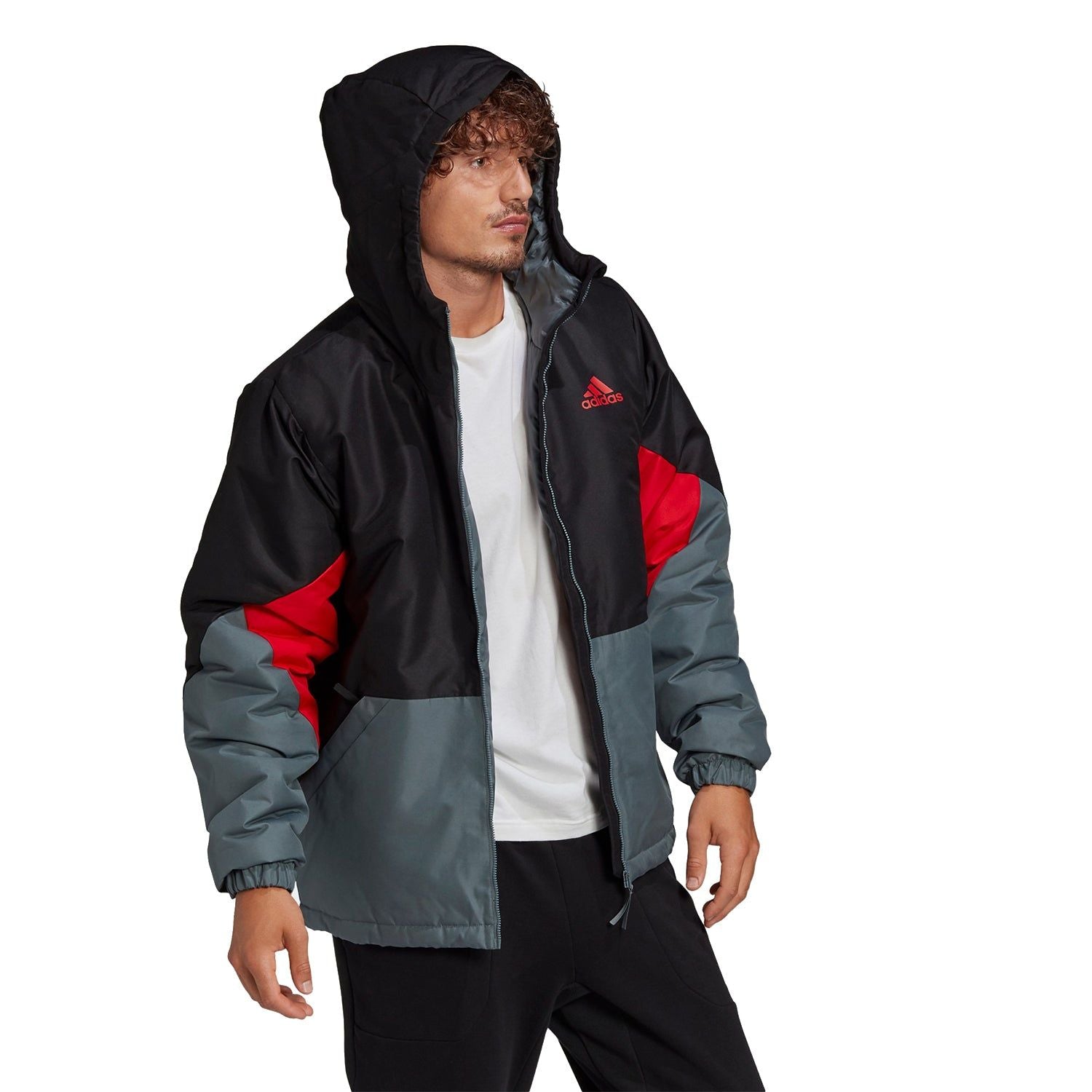 adidas BTS Insulated Padded Jacket - Black/Grey - ViaductClothing -  -  