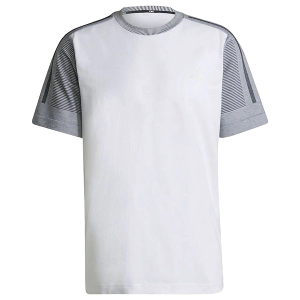 adidas Z.N.E. Sportswear Aeroknit T-Shirt - White/Grey - ViaductClothing -  -  