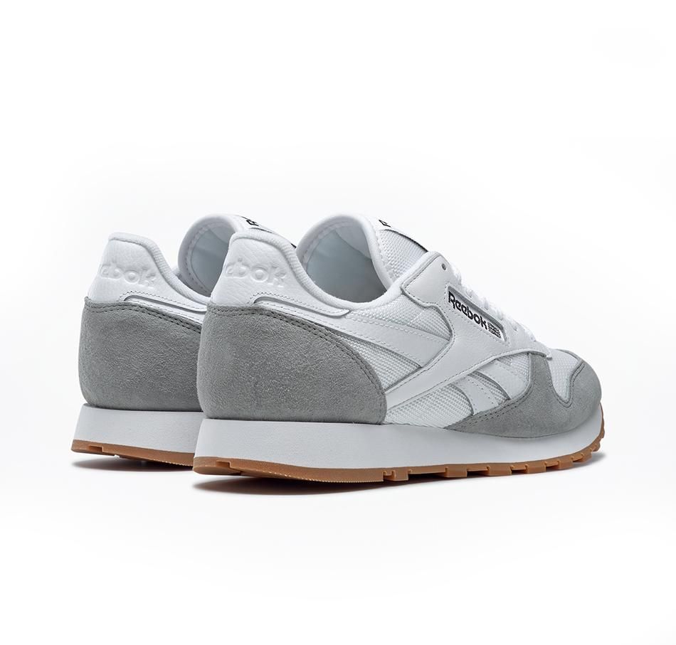 Reebok Classic Leather MU Trainers - White / Grey - ViaductClothing -  -  