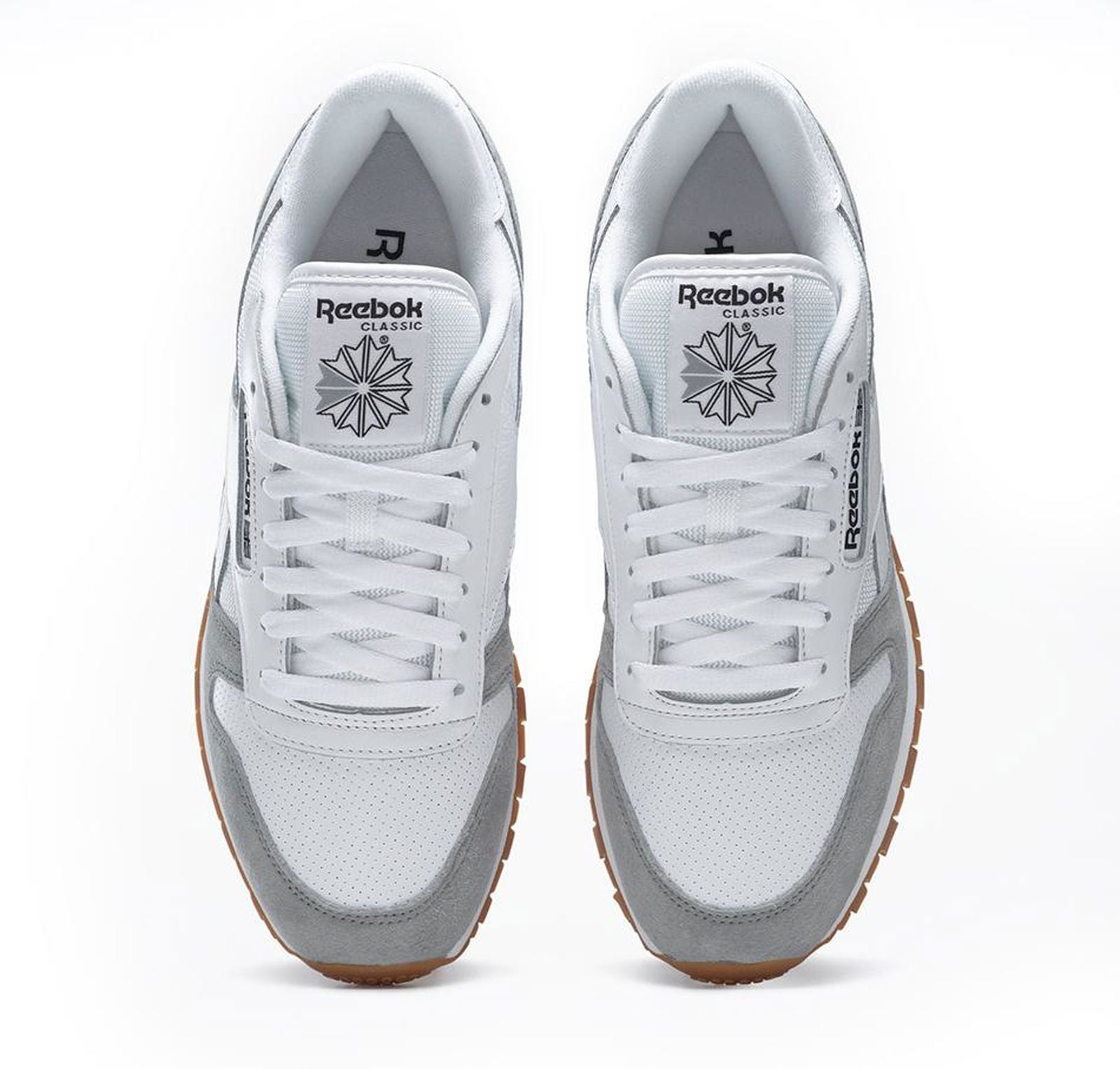 Reebok Classic Leather MU Trainers - White / Grey - ViaductClothing -  -  