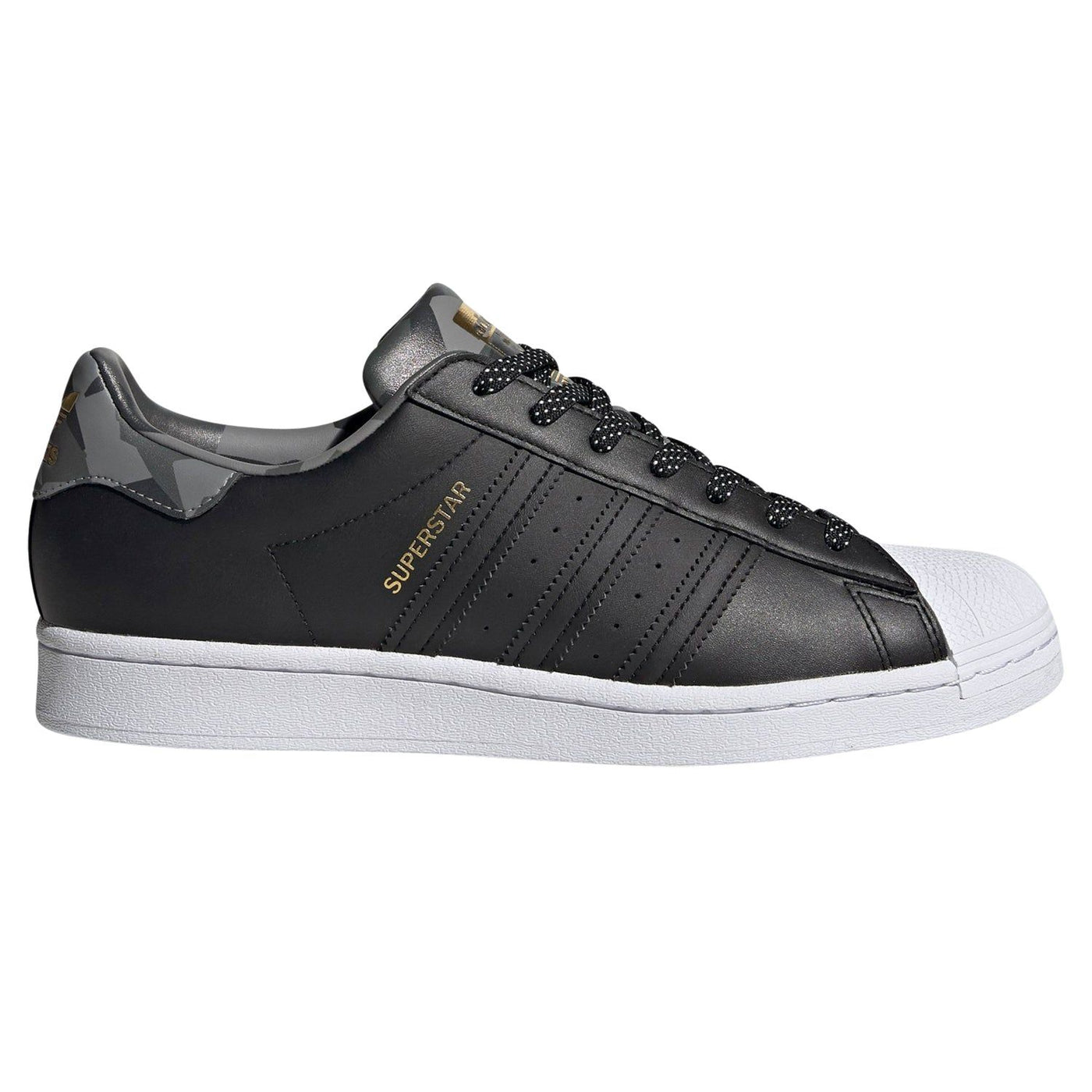 adidas Originals Superstar Shoes Black Grey Camo FV8310 ViaductClothing