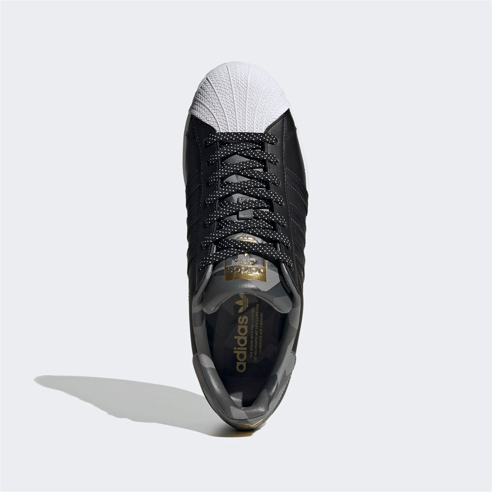 adidas Originals Superstar Shoes - Black / Grey Camo - ViaductClothing -  -  