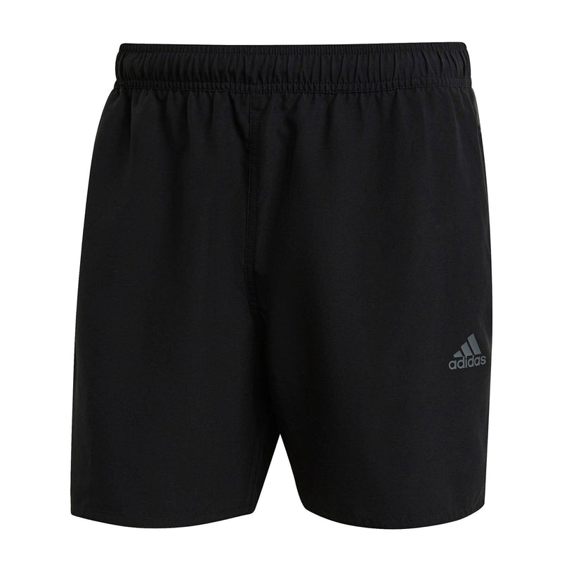 adidas Short Length Colorblock 3 Stripes Swim Shorts - Black / Grey Six - ViaductClothing -  -  