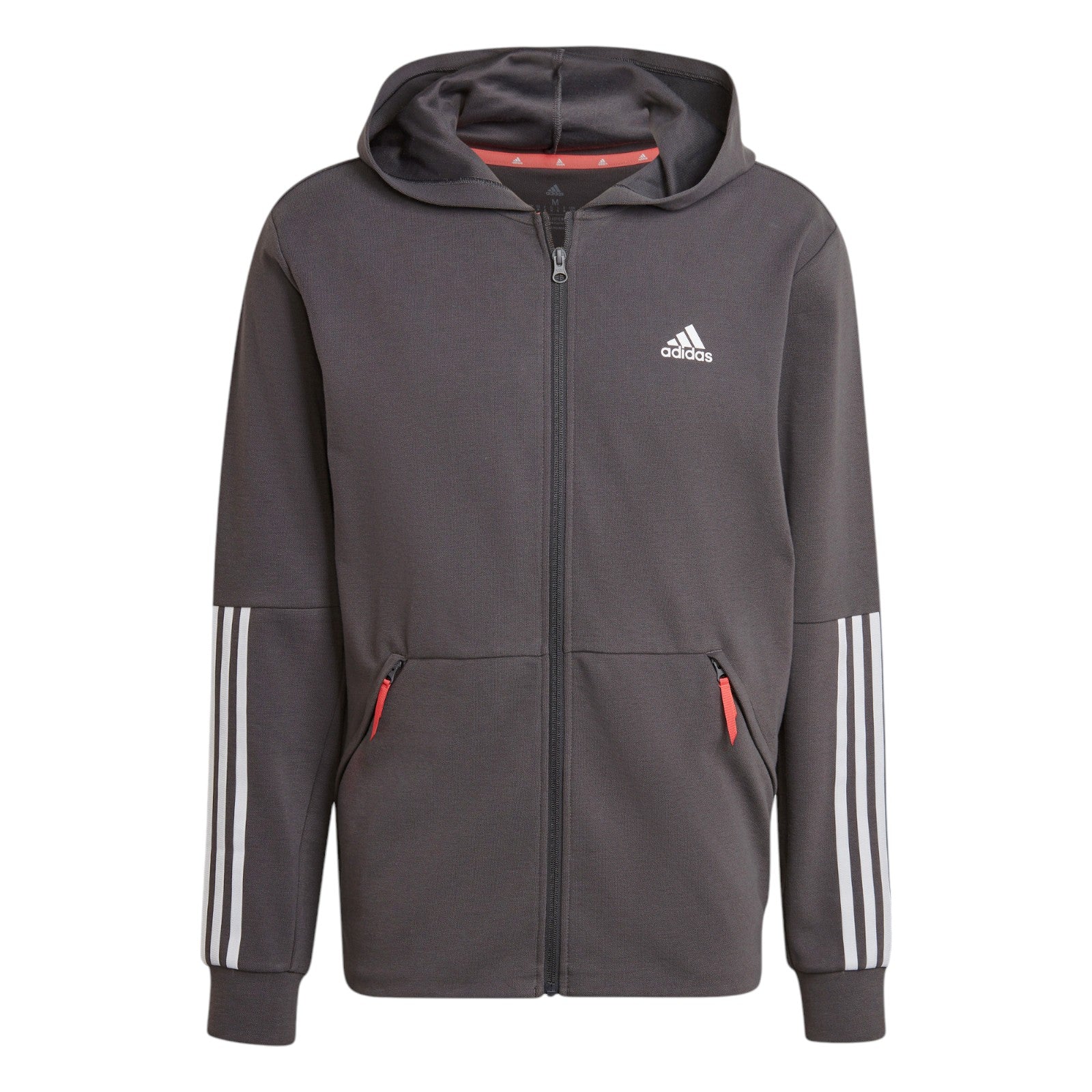adidas Aeroready Motion Sport Full Zip Hoodie - Grey