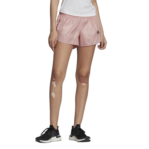 adidas Womens Run Fast Radically Reflective Running 3" Shorts - Pink