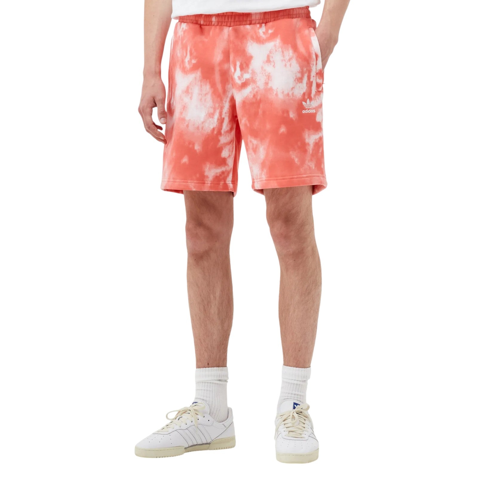 adidas Originals Adicolor Essentials Trefoil Tiedye Sweatshorts - Red