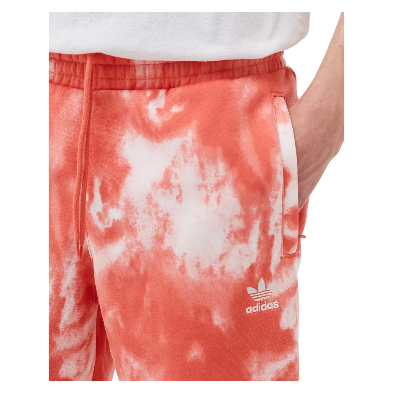 adidas Originals Adicolor Essentials Trefoil Tiedye Sweatshorts - Red