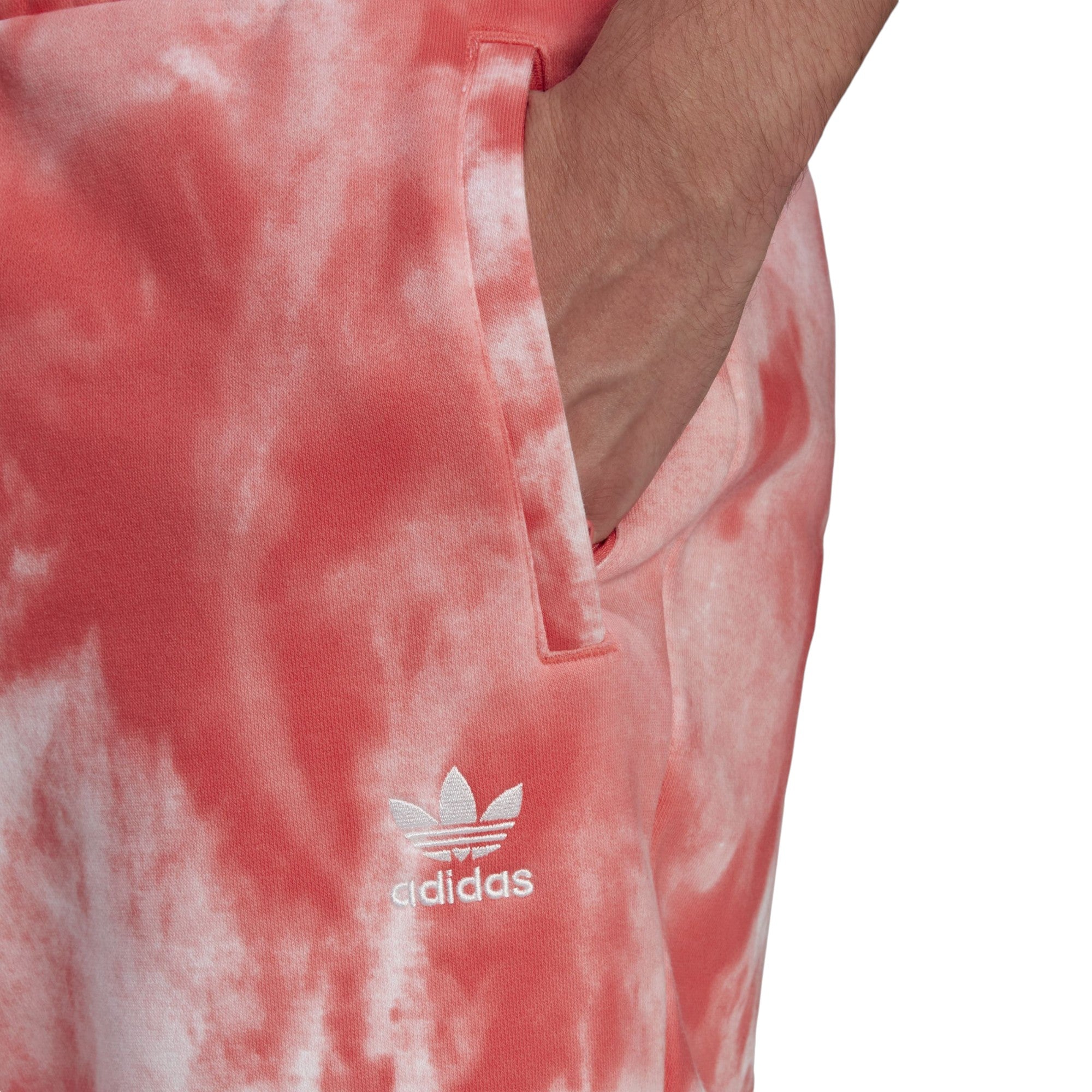 adidas Originals Adicolor Essentials Trefoil Tiedye Sweatshorts - Red