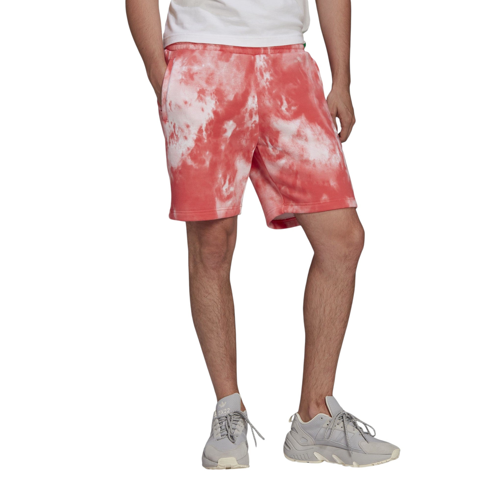 adidas Originals Adicolor Essentials Trefoil Tiedye Sweatshorts - Red