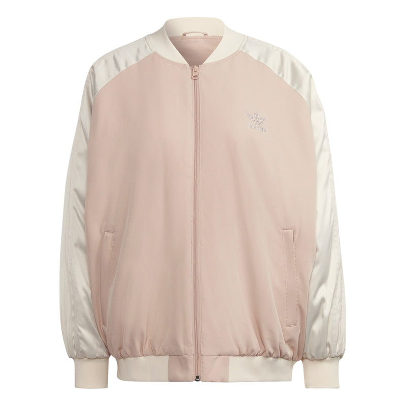 adidas Originals Womens 2000 Luxe Bomber Jacket Ash Pearl HF9195 ViaductClothing