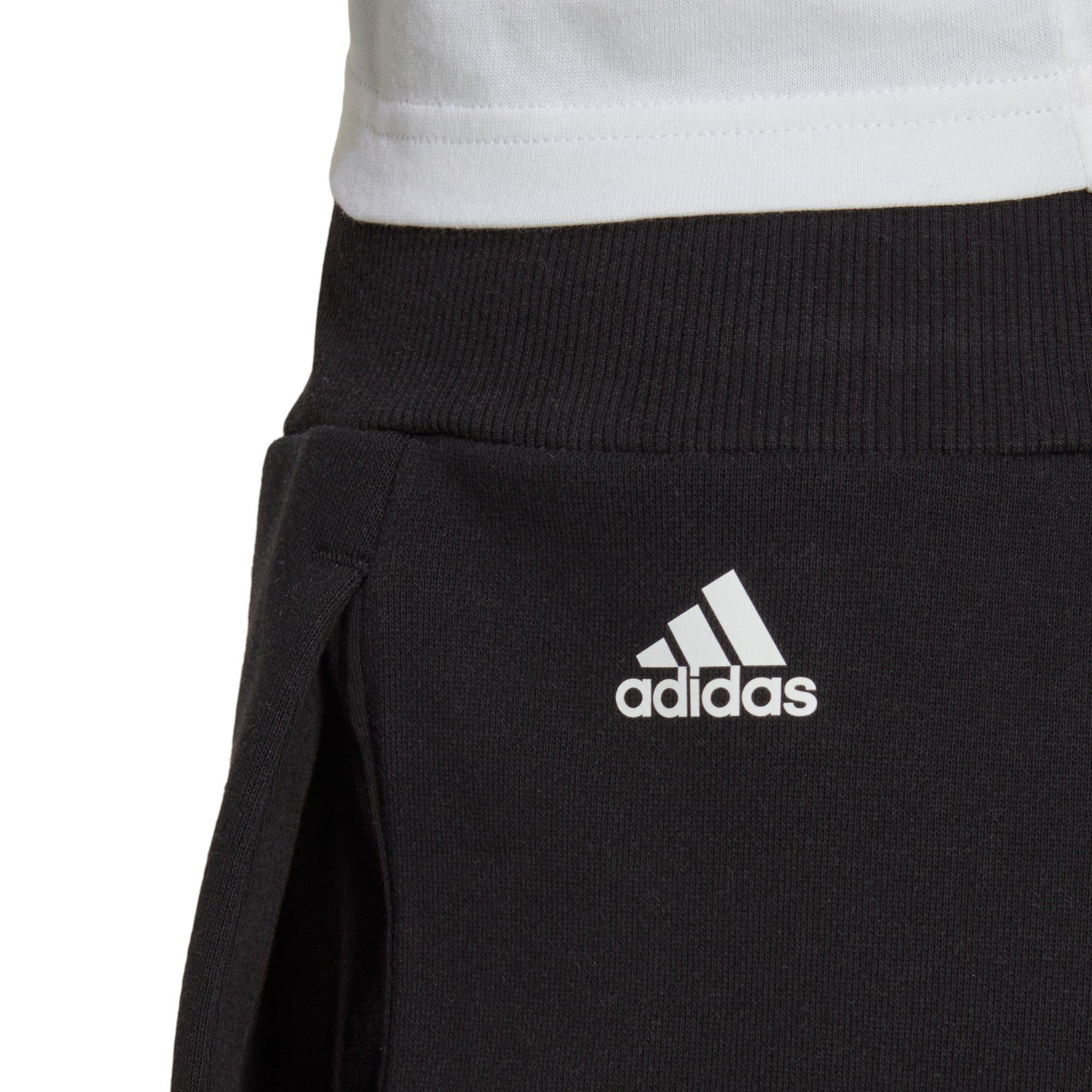 adidas Womens Essentials Multi-Colored Logo Joggers - Black