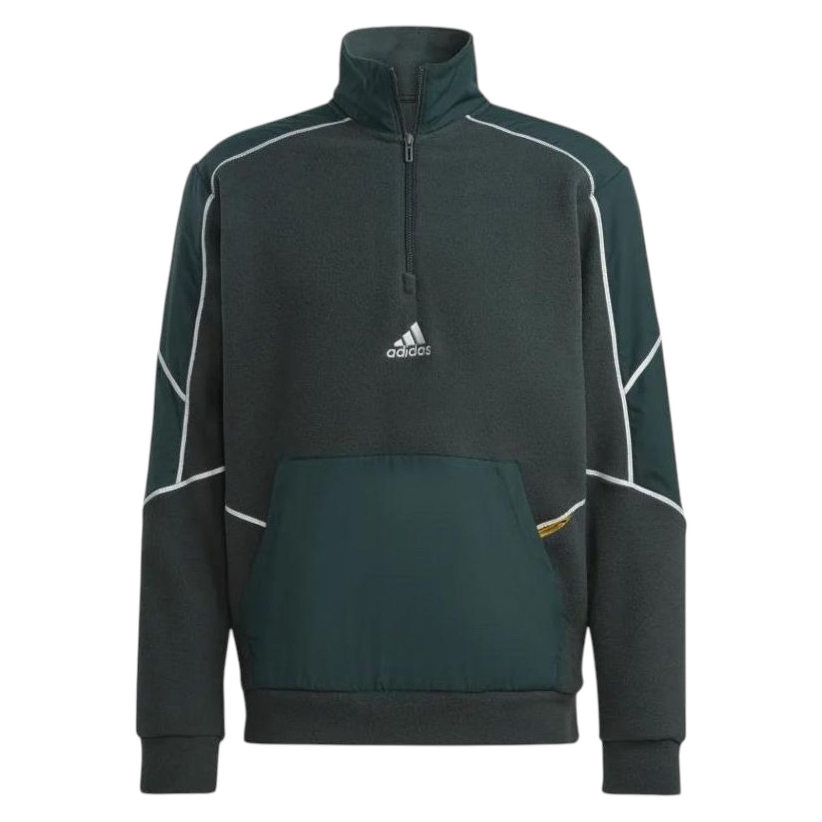 adidas Reflect-in-the-Dark Polar Fleece 1/4-Zip Top - Shadow Green