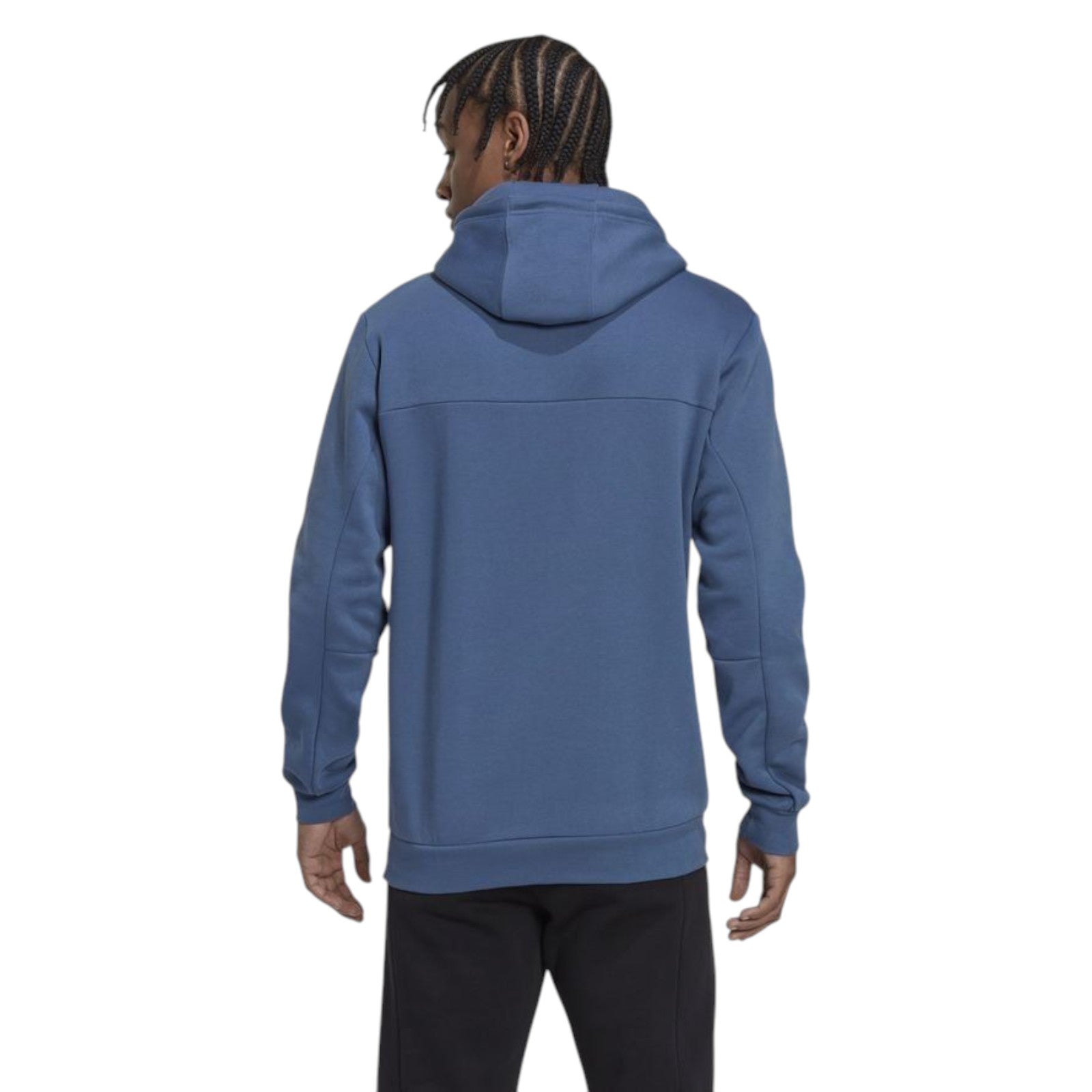 adidas Men's Stadium Fleece Badge of Sport Hoodie - Wonder Steel