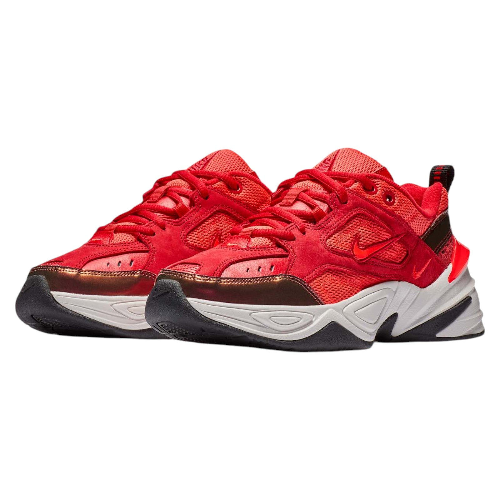 Nike Womens M2K Tekno Mesh Shoes - University Red