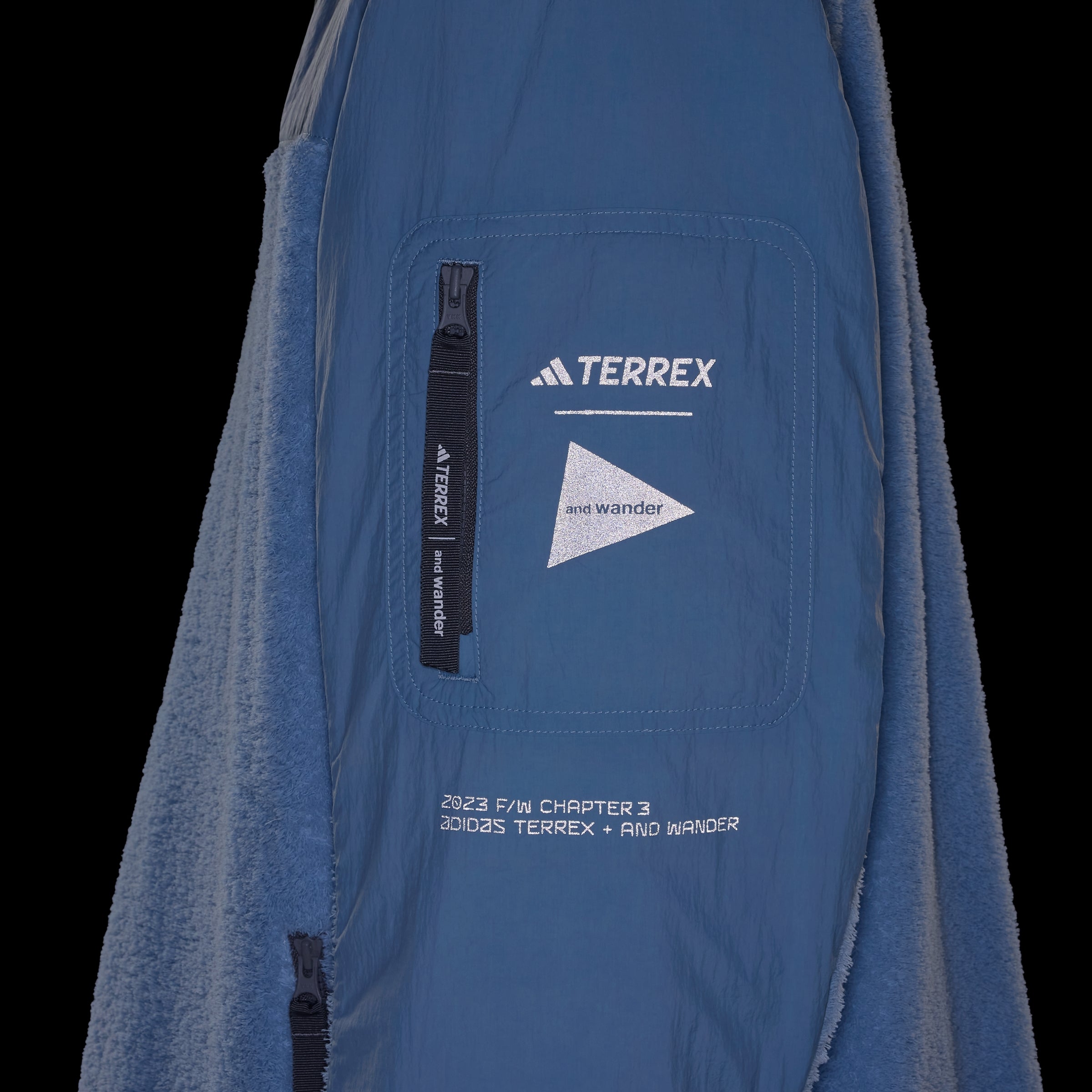 adidas Terrex x and wander Midlayer Fleece - Wonder Blue