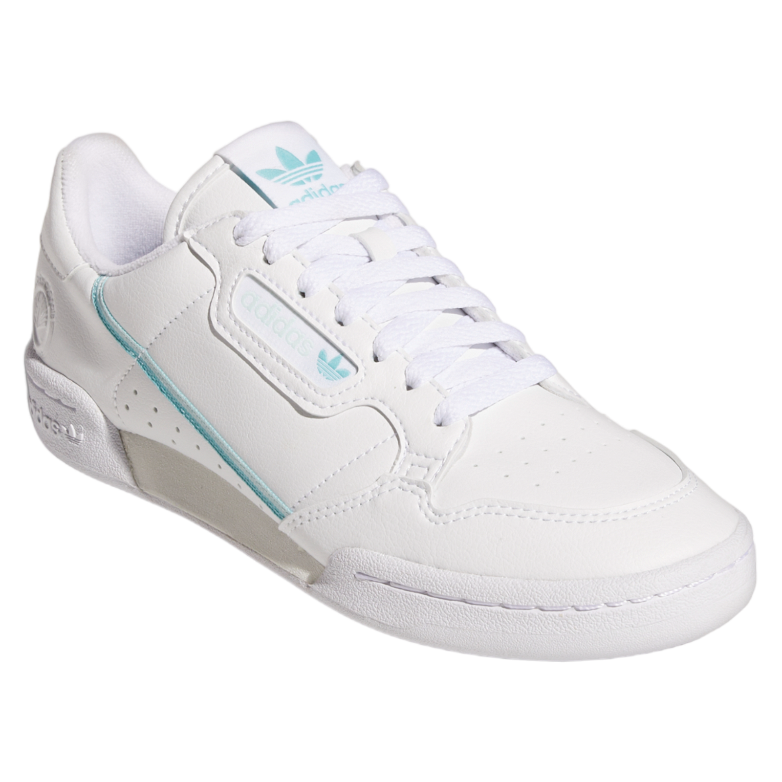 adidas Originals Womens Continental 80 Vegan Trainers - White / Halo Mint - ViaductClothing -  -  