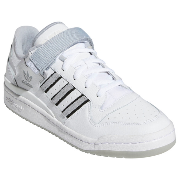 adidas Originals Unisex Forum Low Berlin Trainers - Cloud White / Halo Silver - ViaductClothing -  -  