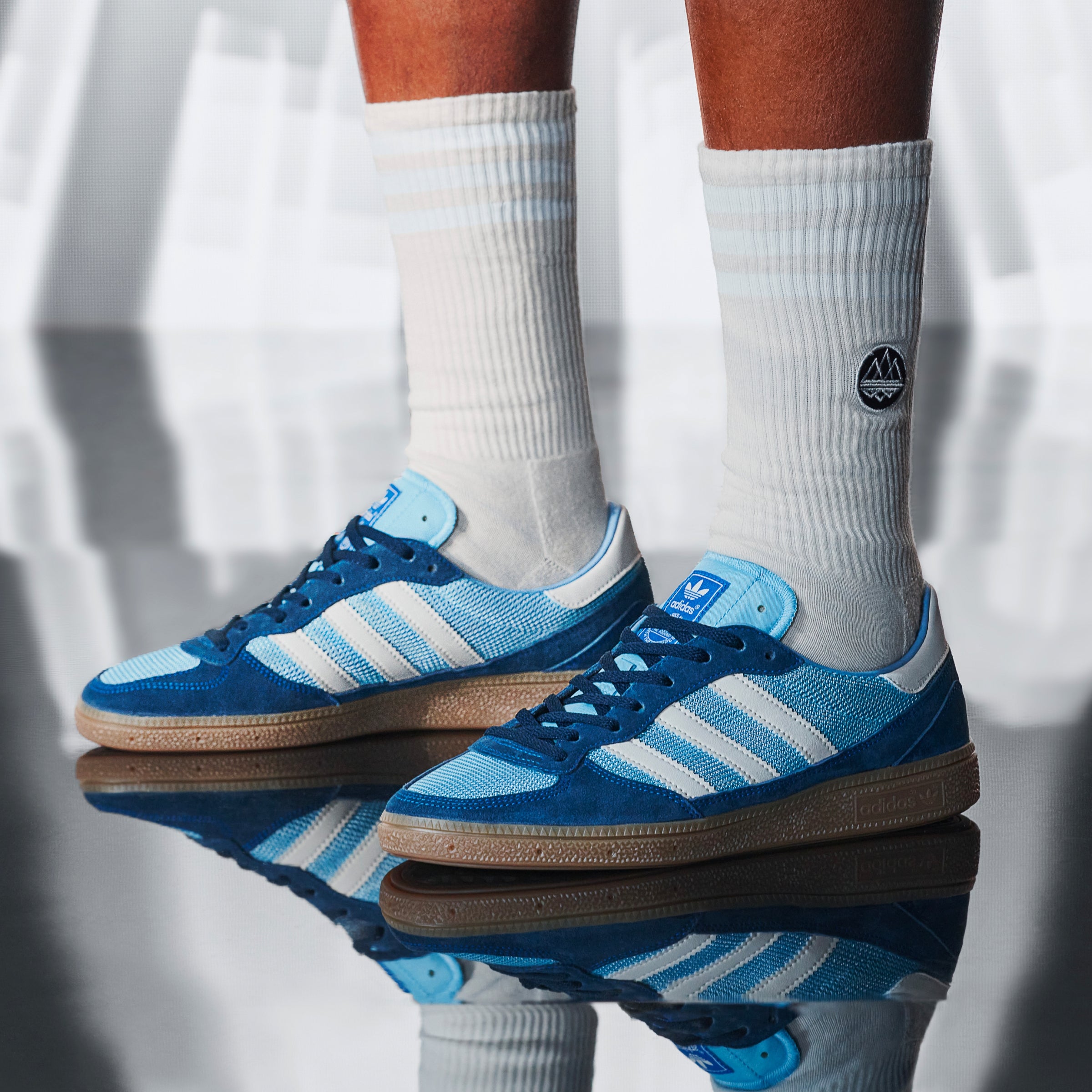 adidas Originals Spezial Handball Pro SPZL Trainers - Clear Blue / Chalk White