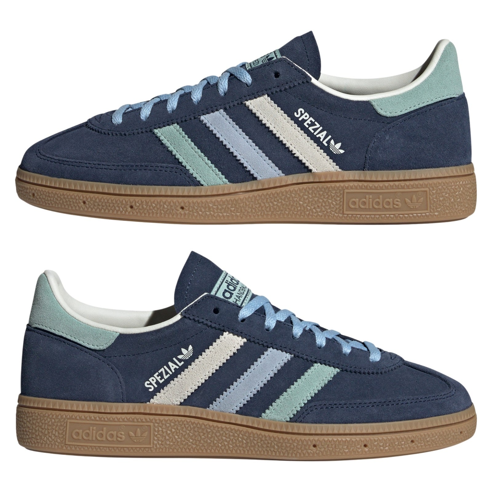adidas Originals Womens Handball Spezial Shoes - Night Indigo / Hazy Green / Clear Sky
