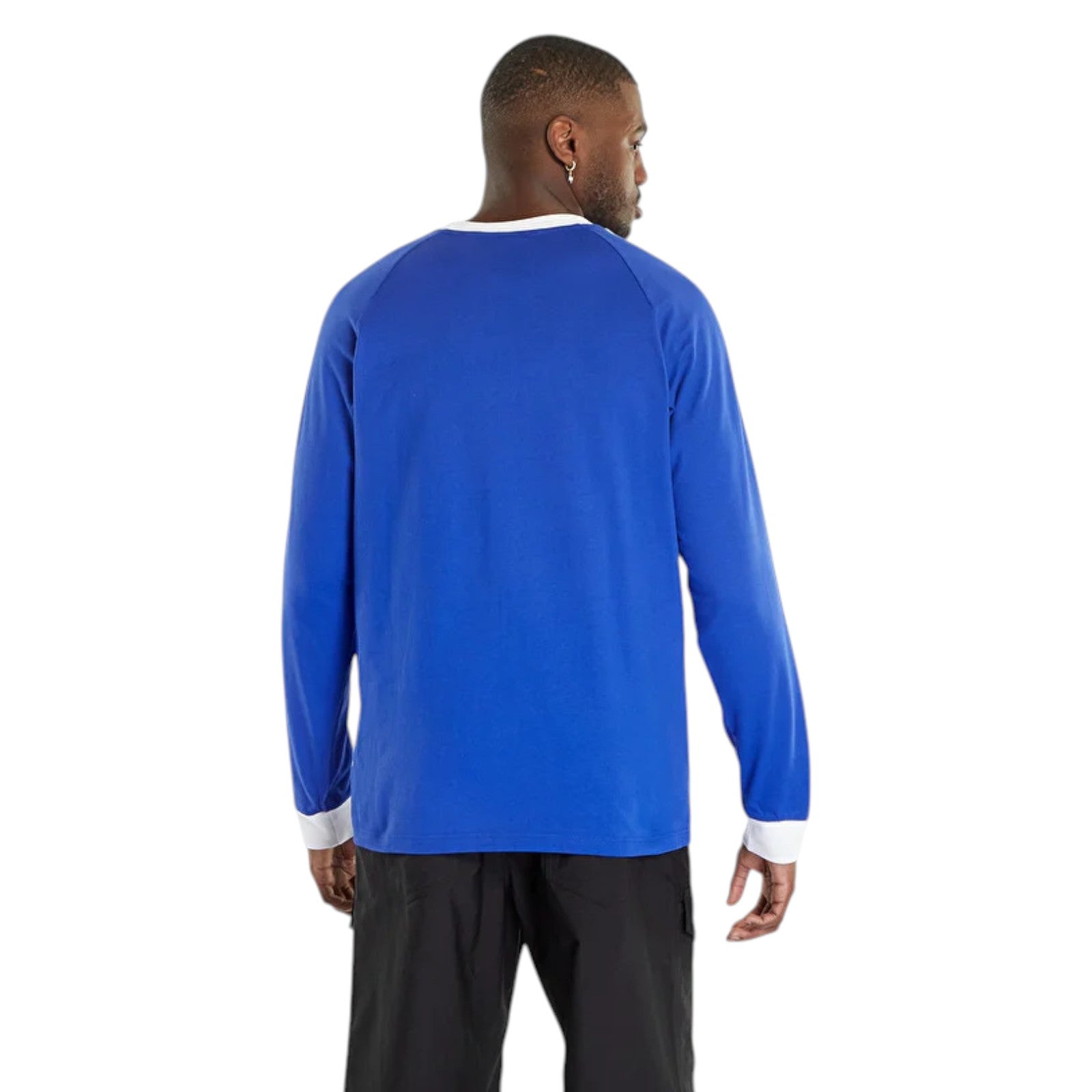 adidas Originals Men's Adicolor Classics 3-Stripes Long Sleeve Tee - Blue