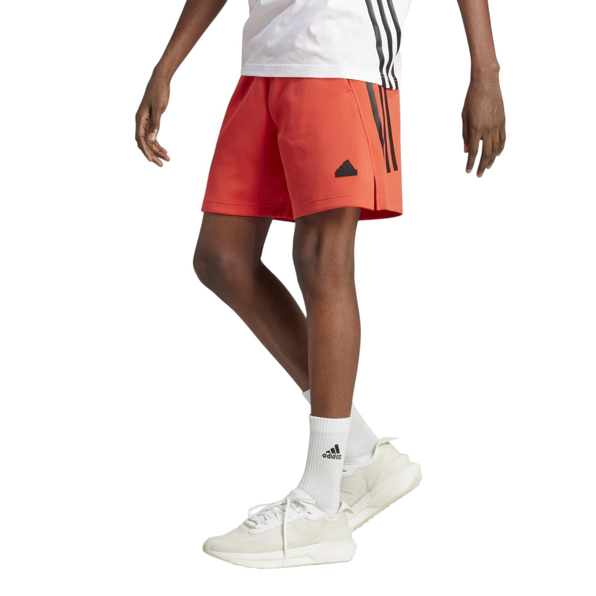 adidas Future Icons 3-Stripes Shorts - Bright Red - IB7721