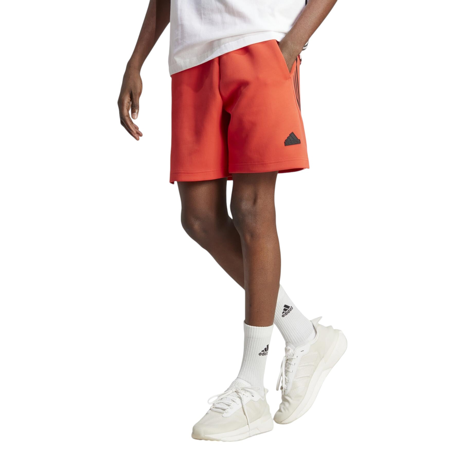 adidas Future Icons 3-Stripes Shorts - Bright Red