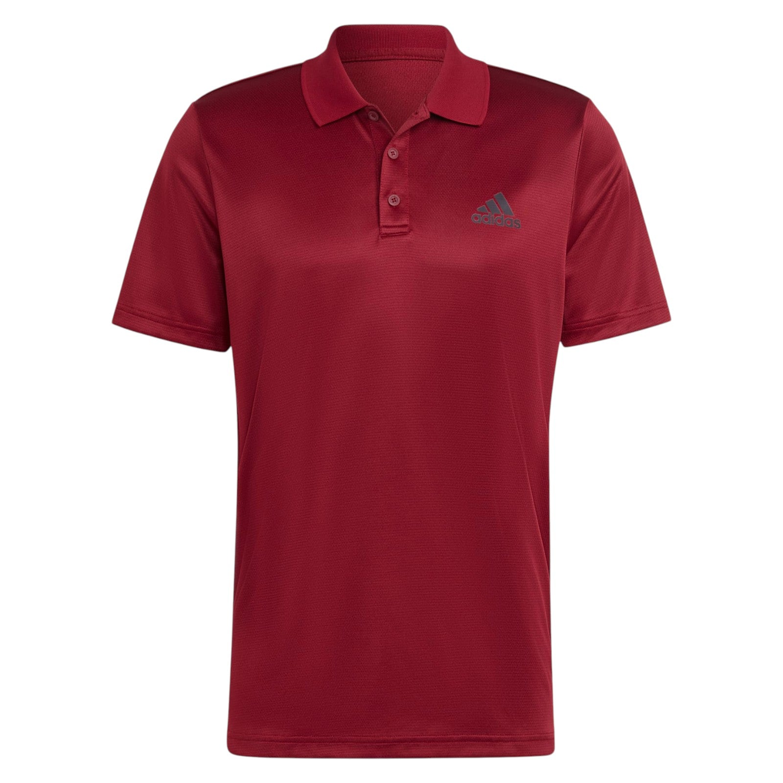 adidas Men's Designed to Move 3-Stripes Polo Shirt - Burgundy