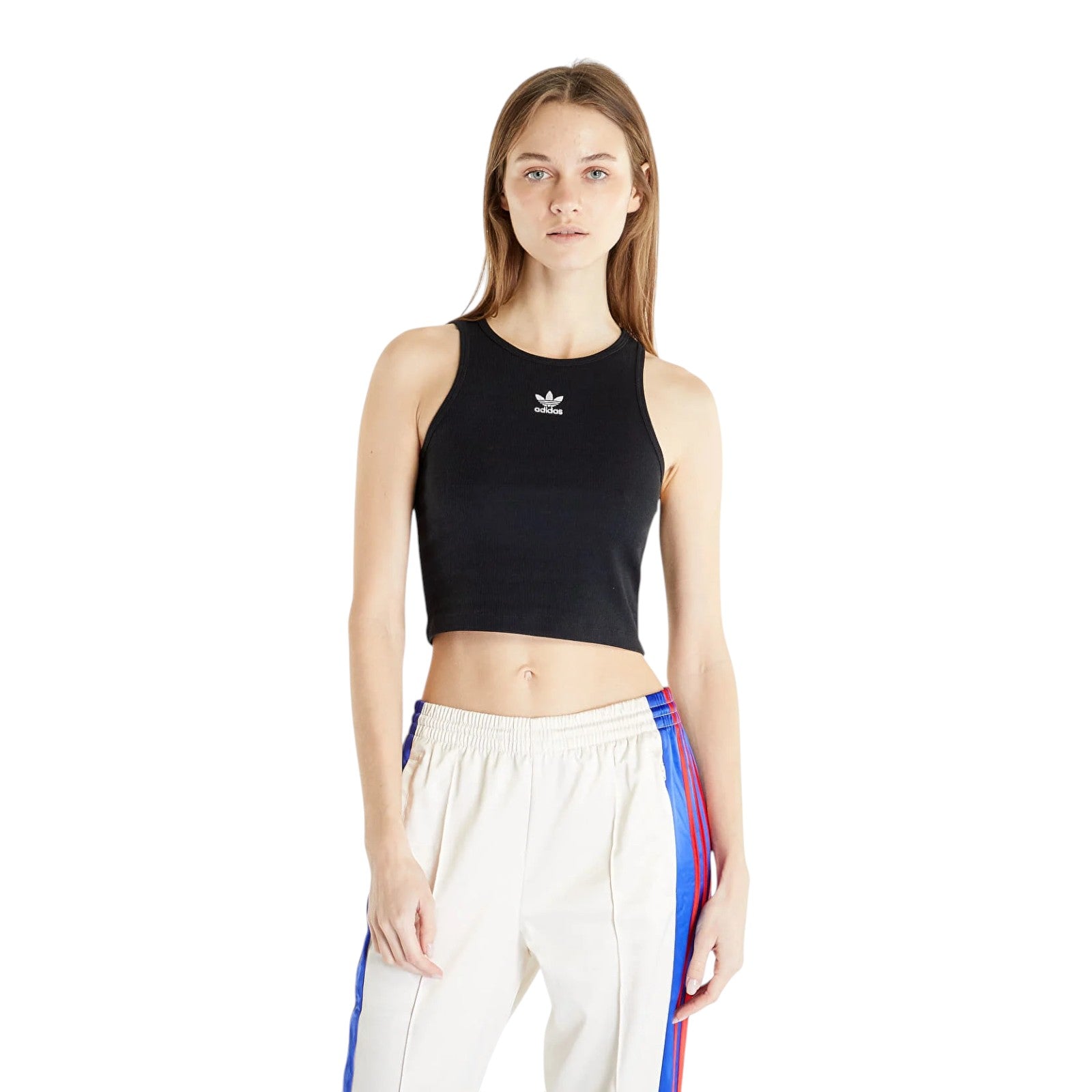 adidas Originals Women's Adicolor Essentials Rib Tank Top - Black