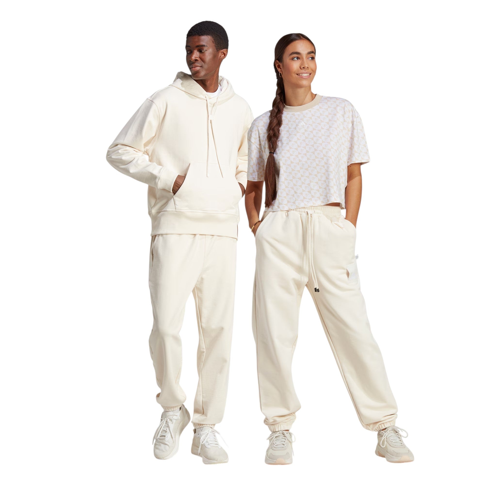 adidas Lounge Heavy French Terry Pant Non Dyed - White