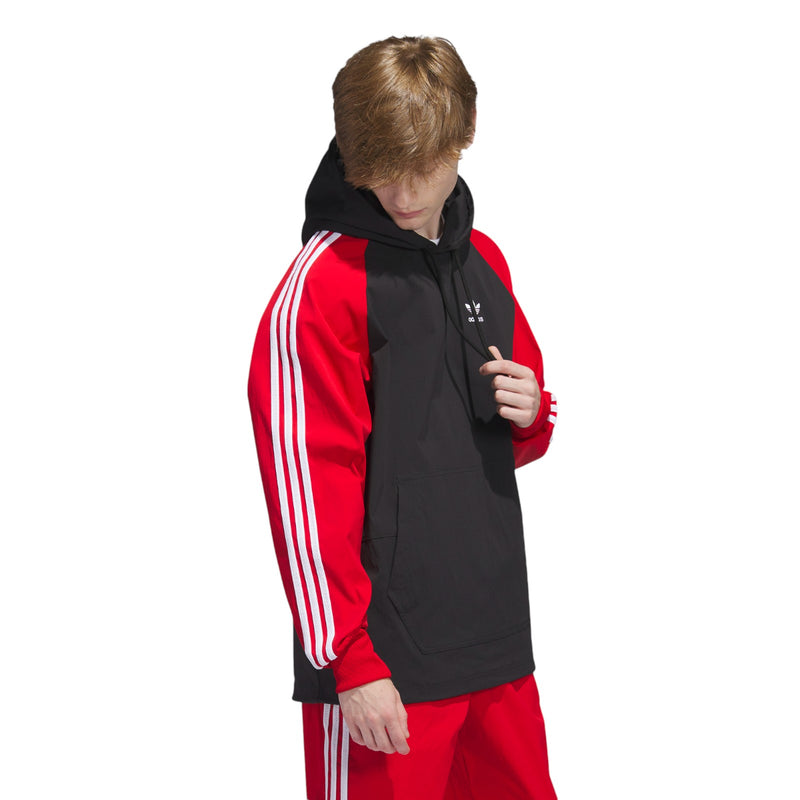 adidas Originals Superstar Hooded Windbreaker - Black / Red