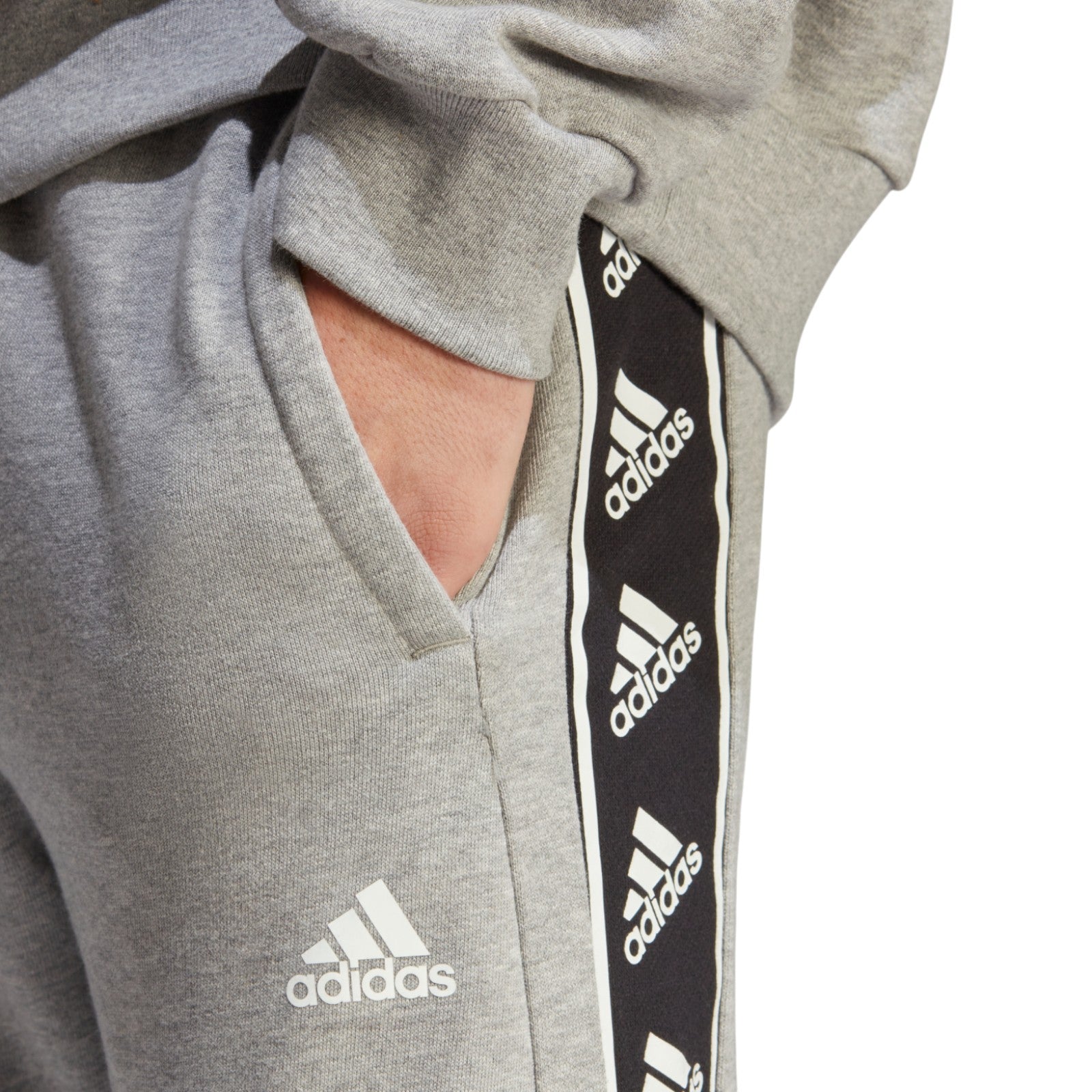 adidas Men's Brandlove Joggers - Medium Grey Heather
